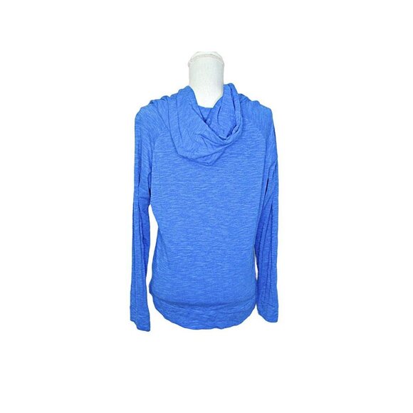 Columbia Womens Blue Rocky Ridge III Lightweight Pullover Hoodie Pouch Pockets L - Picture 2 of 12